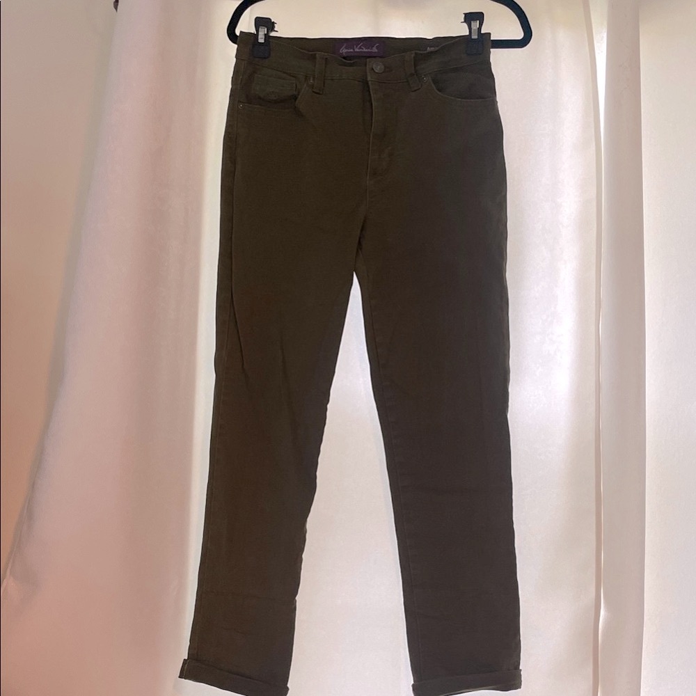Gloria Vanderbilt Olive bootcut denim